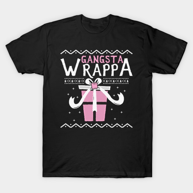 Gangsta Wrapper - Christmas T-Shirt by OzInke